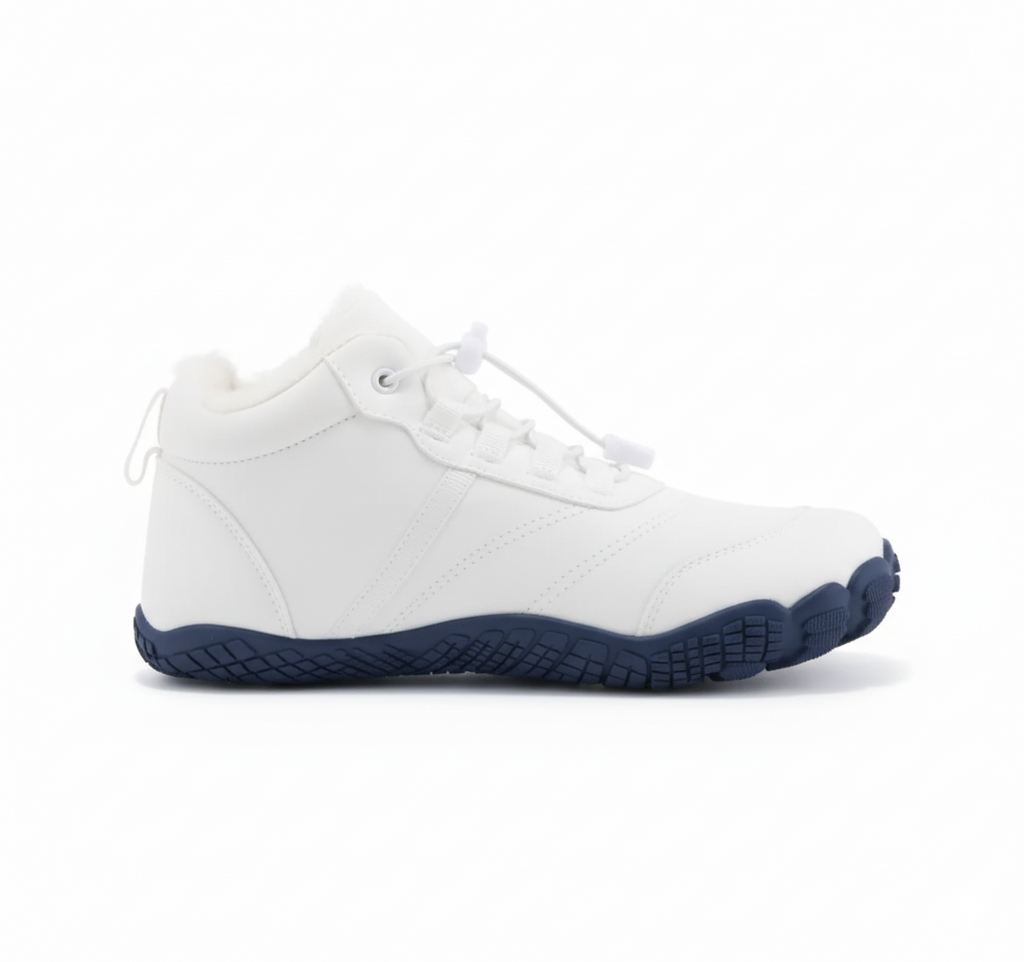 White Insulated Barefoot Winter Boots Unisex