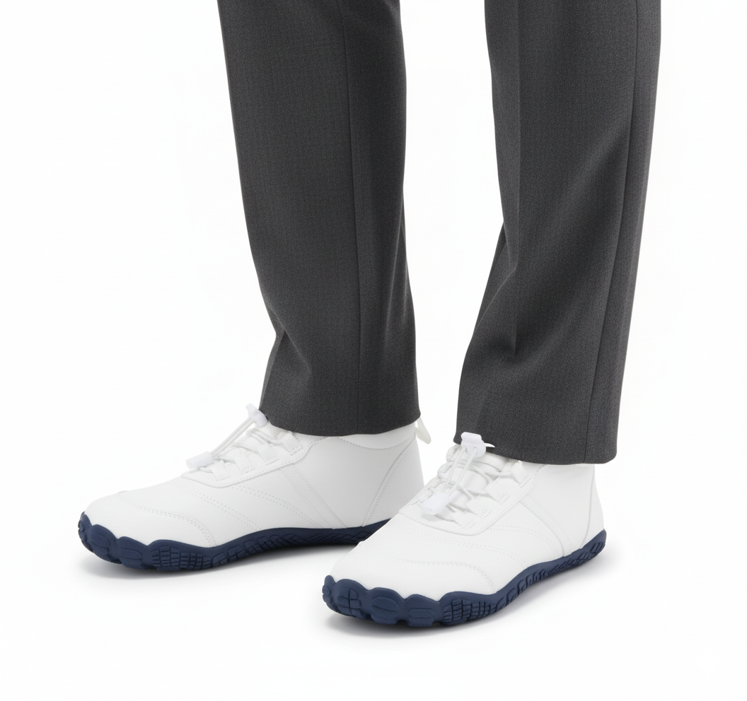 White Insulated Barefoot Winter Boots Unisex