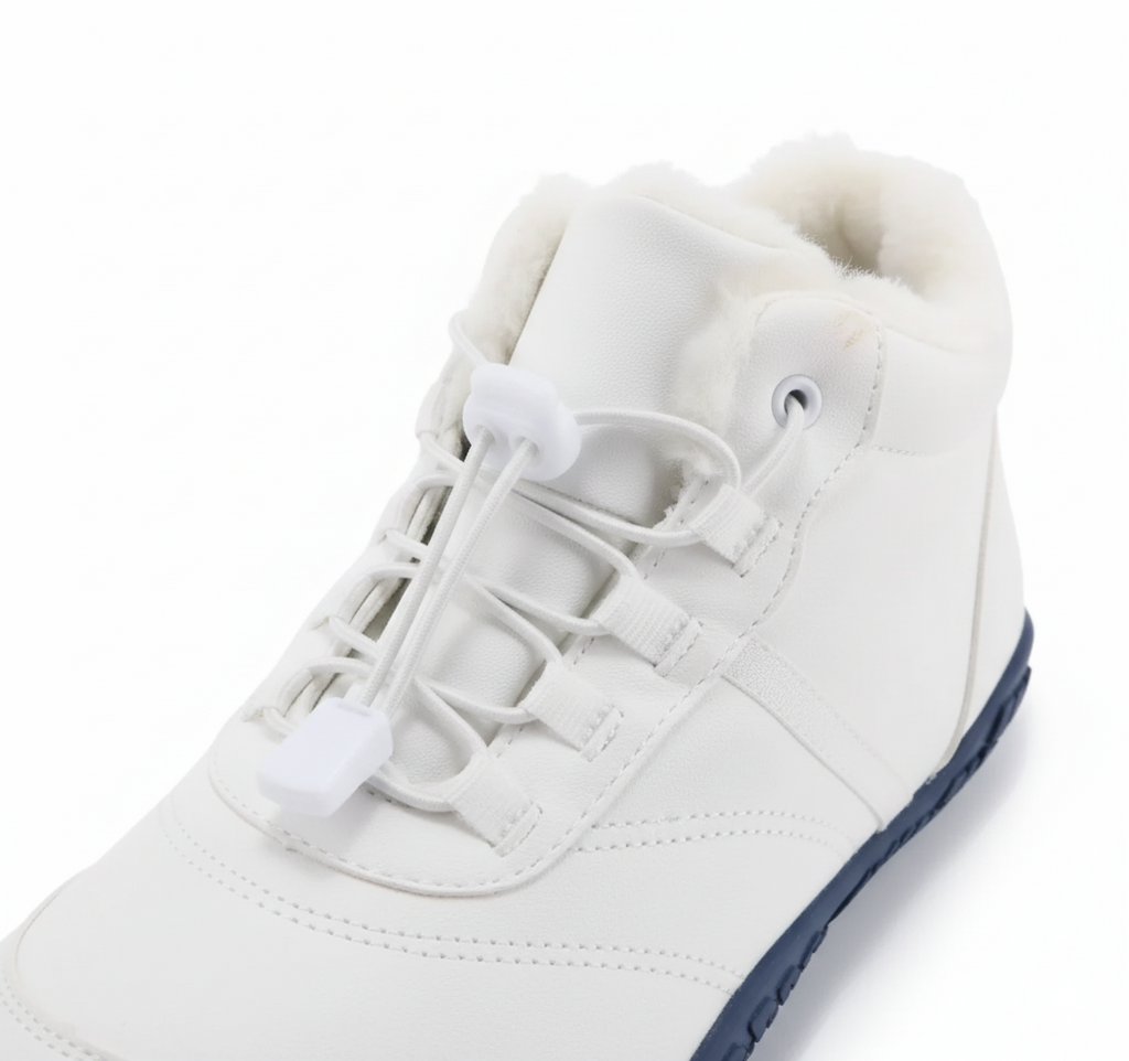 White Insulated Barefoot Winter Boots Unisex