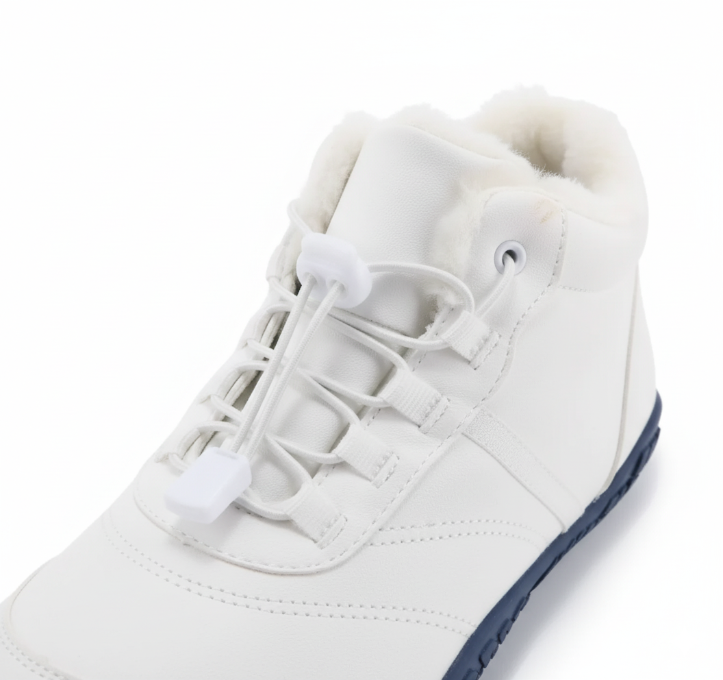 White Insulated Barefoot Winter Boots Unisex